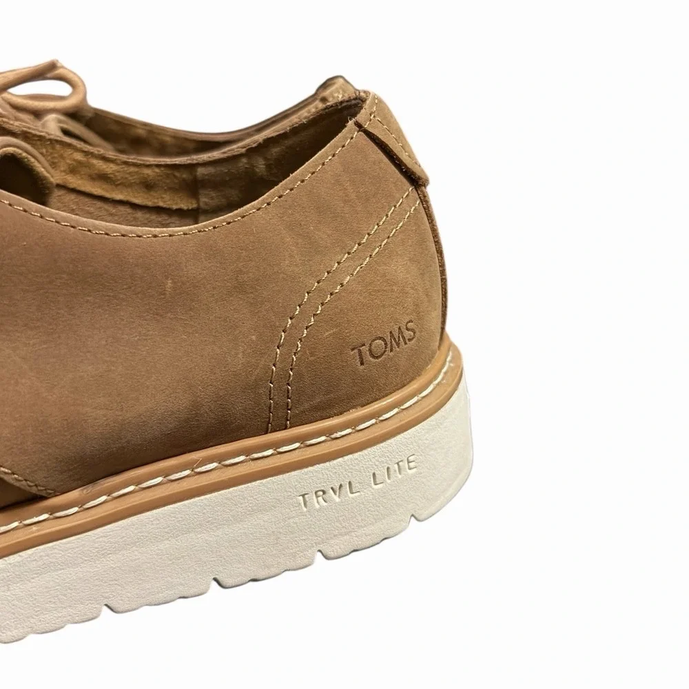 TOMS Navi Trvl‎ Lite Oxford Shoes Men's Size 7 Brown Lace Up Low Top